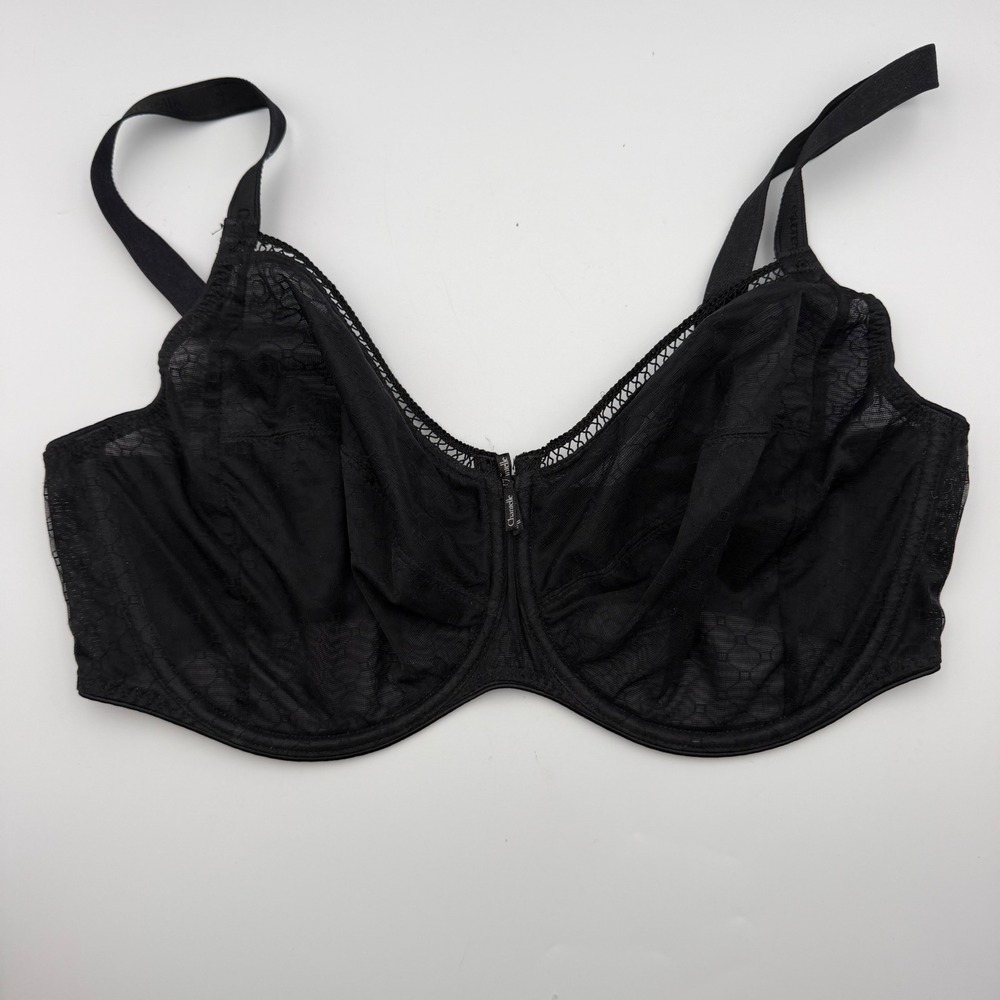 Chantelle Rive Gauche 3582 Unlined Underwire Bra Black 36DDDD / 36G